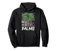 Deck The Palms Family Vacation Christmas Palm Tree Xmas Pullover Hoodie