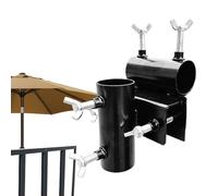 Deck Umbrella Holder,Parasol Clamp Railing Bracket - Umbrella Clamp Bracket | for Outdoor Patio Fence Balcony Backyard Apartment Porch Garden