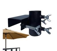 Deck Umbrella Mount - Parasol Clamp Railing Bracket - Umbrella Support Bracket - for Outdoor Patio Fence Balcony Backyard Apartment Porch Garden