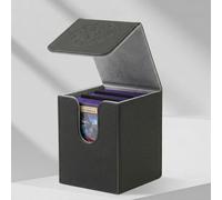 DeckDwell Card Deck Box for MTG, TCG, Fits 100+ Sleeved Cards, Black