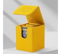 DeckDwell Card Deck Box for MTG, TCG, Fits 100+ Sleeved Cards, Yellow