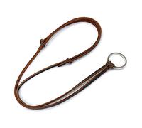 DECKER Glasses Necklace Sunglasses Holder Hanging Ring Leather Cord Adjustable Eyeglasses Strap Alloy Loop Ring, Silver Ring, LENGTH