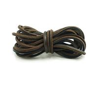 DECKER Leather Boot Lace 141 Inches long Shoelaces Cut to Fit all Size Leather shoelace Cord String for Welders, Coffee, Size