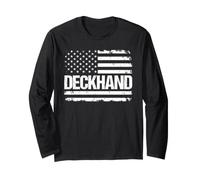 Deckhand Flag USA Long Sleeve T-Shirt