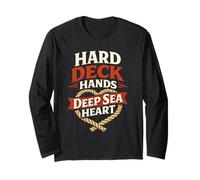 Deckhand Maritime Crew Ocean Life Work and Saltwater Pride Long Sleeve T-Shirt