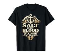 Deckhand Maritime Crew Ocean Life Work and Saltwater Pride T-Shirt