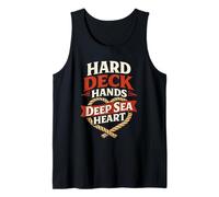 Deckhand Maritime Crew Ocean Life Work and Saltwater Pride Tank Top