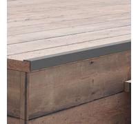 Decking Angle Trim 5pcs Silver Aluminium L-Profile 170x5.5x4.5cm Durable Weather