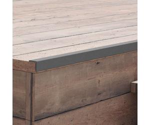 Decking Angle Trim 5pcs Silver Aluminium L-Profile 170x5.5x4.5cm Durable Weather