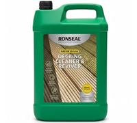 Decking Cleaner and Reviver 5L | High Performance Wood Brightener & Algae Remover | Pre-Treatment Pore Opener for Hardwood & Softwood | Cleans Weathered Decks in 15 Mins | Covers 25m² | 5 Litre