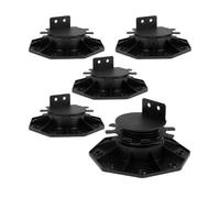 Decking Pedestal Assembly Floor Frame Adjustable Support Lifting Bearing Deck Foundation Base(Black 30 60Mm)