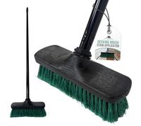 Decking Shed and Fence Paint Brush Broom with Long Handle, Exterior Paint Brush, Premium Fence Stain Kit for Decking Patios and Cladding