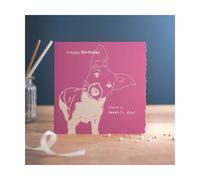 Deckled Edge Colour Block Card - Happy Birthday - Terri-fic Day