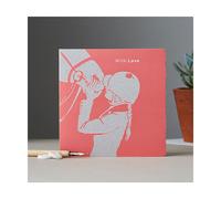 Deckled Edge Colour Block Pony Card - With Love