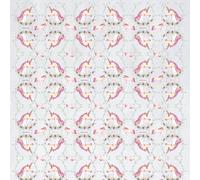Deckled Edge Gift Wrap - Christmas Unicorns
