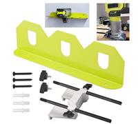 DECKMAN 204358001 Edge Guide Assembly & Battery Holder Kit Compatible with Ryobi P601 P206 18V One+ Trim Router, Pcl424, Pcl424B, for Ridgid R2401, Battery Holder Fit 18V Batteries