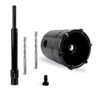 DECKRKAT 2" Concrete Hole Saw Kit,Electroplated Black Quenching Tech,Heavy-Duty Thickened Alloy Teeth,SDS Plus Shank & 2 Center Bits for Concrete,Brick,Stone...