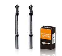 DECKRKAT 2-Piece 5/16" Forstner Drill Bits - Smooth Flat Bottom Drill Bits for Wood, Hard & Soft Wood Drilling, 3/8" Shank Fits Drills/Drill Presses.