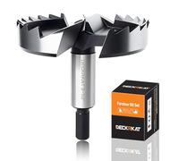 DECKRKAT 3-1/2" Forstner Drill Bits - Smooth Flat Bottom Drill Bits for Wood, Hard & Soft Wood Drilling, Hex Shank Fits Drills/Drill Presses.