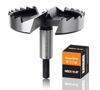 DECKRKAT 3-3/4" Forstner Drill Bits - Smooth Flat Bottom Drill Bits for Wood, Hard & Soft Wood Drilling, Hex Shank Fits Drills/Drill Presses.