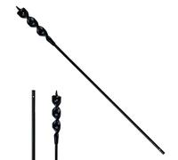 DECKRKAT 36" Flexible Installer Drill Bit - 3/4" Auger with Fish Eye Hole & Anti-Slip 3-Flat Shank for Wire Pulling Through Walls, Ceilings, Sidewalks.