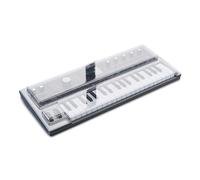 Decksaver Cover for Korg Microkorg 2 - Super-Durable Polycarbonate Protective lid in Smoked Clear Colour, Made in The UK - The Producers' Choice for Unbeatable Protection