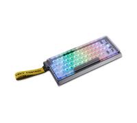 Decksaver cover for Wooting 60HE keyboard series - Smoked/clear protective lid, made in the UK - the gamers' choice for unbeatable protection