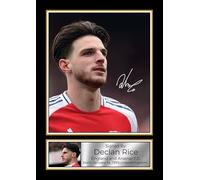 Declan Rice Signed Autographed Portrait Poster Print - England & Arsenal F.C. Midfielder - Limited Edition Football Memorabilia, A4 Poster Print (297x210mm)