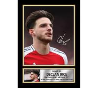 Declan Rice Signed Autographed Portrait Poster Print - England Midfielder - Limited Edition Football Memorabilia, A3 Poster Print (420x297mm)