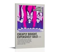 Declan Welsh & The Decadent West Cheaply Bought, Expensively Sold Poster Wall Art Decor Canvas Posters Vintage Art Esthetic Decoration for Living Room Bed Room 20x30inch(50x75cm) Frame-style