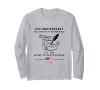 Declaration of Independence 250th Anniversary American Flag Long Sleeve T-Shirt
