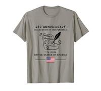 Declaration of Independence 250th Anniversary American Flag T-Shirt