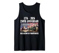Declaration of Independence 250th Anniversary Founders 1776 Tank Top