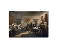 Declaration of Independence John Trumbull Wall Art Posters Prints08x12inch | Decorative Artwork for Living Room Bedroom Office Hallway Entryway Apartment Home Decor and Modern Interior Decoration Styles