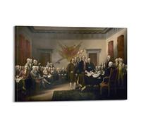 Declaration of Independence John Trumbull Wall Art Posters Prints24x36inch | Decorative Artwork for Living Room Bedroom Office Hallway Entryway Apartment Home Decor and Modern Interior Decoration Styles