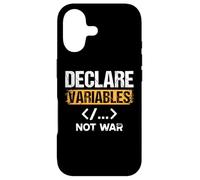 Declare Variables not war by Artificial intelligence Case for iPhone 17