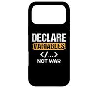 Declare Variables not war by Artificial intelligence Case for iPhone 17 Pro Max