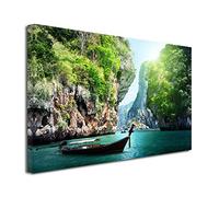 DECLINA - Decorative Picture Beach Thailand - Tropical Beach Frame Holiday Atmosphere - HD Print On Canvas - Made In France