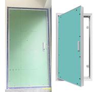 Decmiroor Lockable Access Panel for Drywall, HVAC Access Door Wall Hole Cover with Aluminum Frame, Plasterboard Service Shaft Door Panels, Flush Mount, 24” x 24”(28” x 63”)