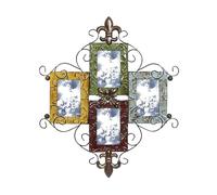 Deco 79 53831 Metal Photo Frame, 1, Multicolor, 24 by 21"