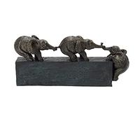 Deco 79 58320 Astonishing Polystyrene Elephant Table Decor, 17" W x 8" H