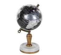 Deco 79 Black Marble and Resin Globe, S Size