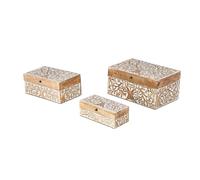 Deco 79 Box, Brown/White