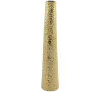 Deco 79 Ceramic Decorative Vase Tall Centerpiece Vase with Bubble Texture, Flower Vase for Home Decoration 8" x 8" x 39", Gold