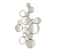 Deco 79 CosmoLiving by Cosmopolitan Metal Bubble Cluster Wall Mirror, 22" x 3" x 40", Gold