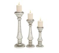 Deco 79 Glass Candle Holder, 21 by 17 by 12-Inch