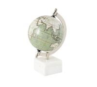 Deco 79 Globe, Marble, White, S Size