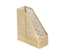 Deco 79 Magazine Holder, Iron, Gold, S Size