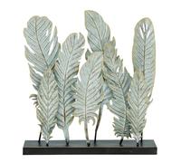 Deco 79 Metal Bird Feathers Sculpture, 20" x 5" x 21", Gray
