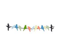 Deco 79 Metal Bird Indoor Outdoor Wall Decor, 40" x 1" x 7", Multi Colored
